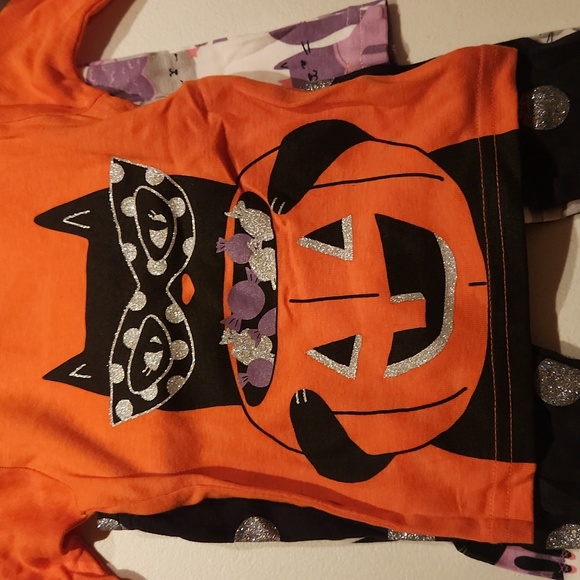 New Kids Girl's Toddler 2 Set Cat Halloween Pajama Set - Picture 2 of 5